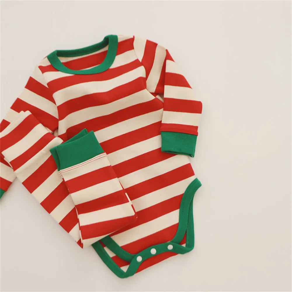 born baby Christmas pajamas set boys and girls clothing long sleeved jumpsuit Years clothing baby home clothes 241114bj