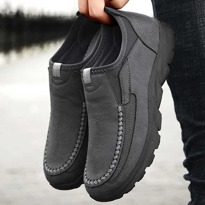 Men Casual Shoes Breathable Loafers Sneakers 2023 New Fi Comfortable Flat Handmade Leisure Loafers Shoes Men ShoesXJ250118