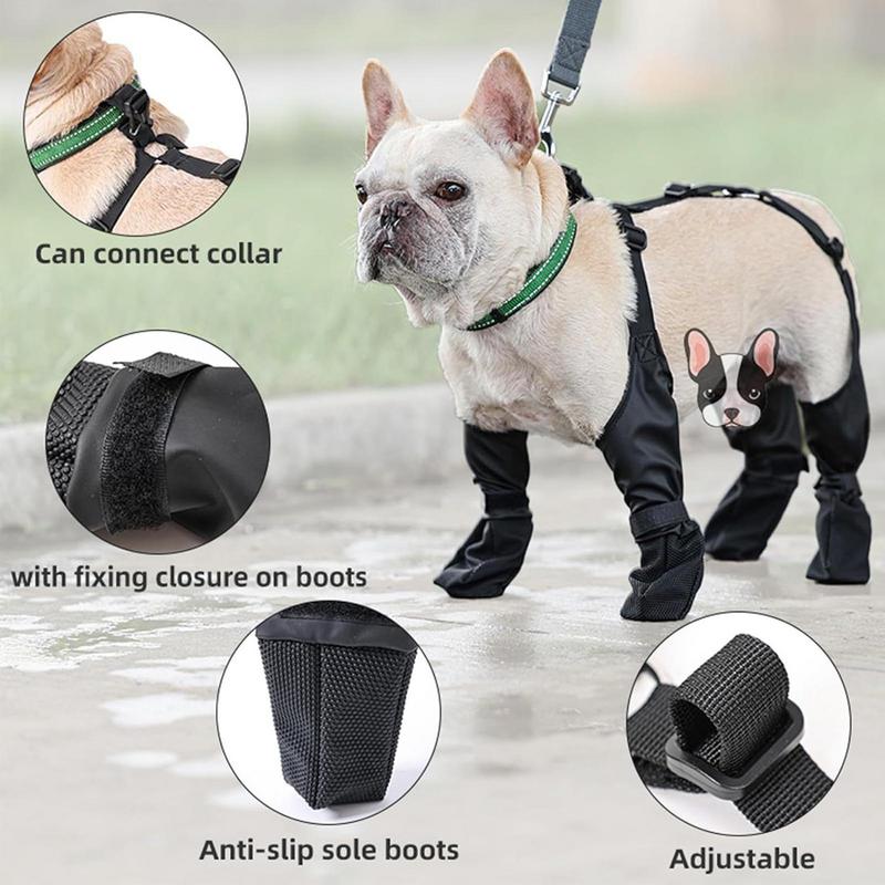 Boots With Suspenders Boot Leggings Anti Slip Dog Shoes Pet For Small Puppy Dogs Adjustable Pets Paws Protector
