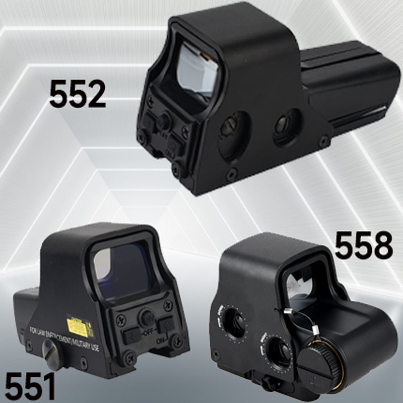551 552 558 Red Green Dot Holographic Sight Hunting Red Dot Reflex Sight Rifle Airsoft With 20mm Mount Lock 19 Accessories