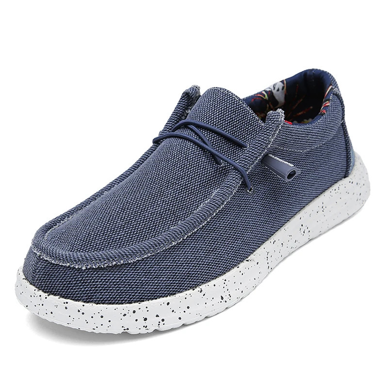 Trend Canvas Men Boat Dude Deck Loafer Fashion Outdoor Casual Flat Shoes Beach Shoe Large Size 240407