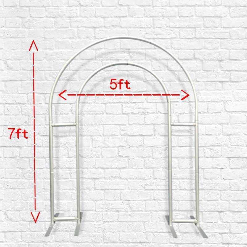 Open Arch Backdrop Cover Stand Custom Balloon Support Aluminum Frame Wedding Supplies Backdrops Photography 5x7ftLX241114