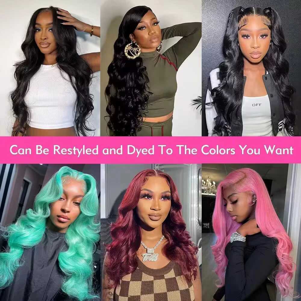 HD Transparent 13x4 13x6 Body Wave Lace Front Wig Pre Plucked 360 Lace Frontal Wig Human Hair Wigs For Women 5x5 Wig 200 DensityXJ241113
