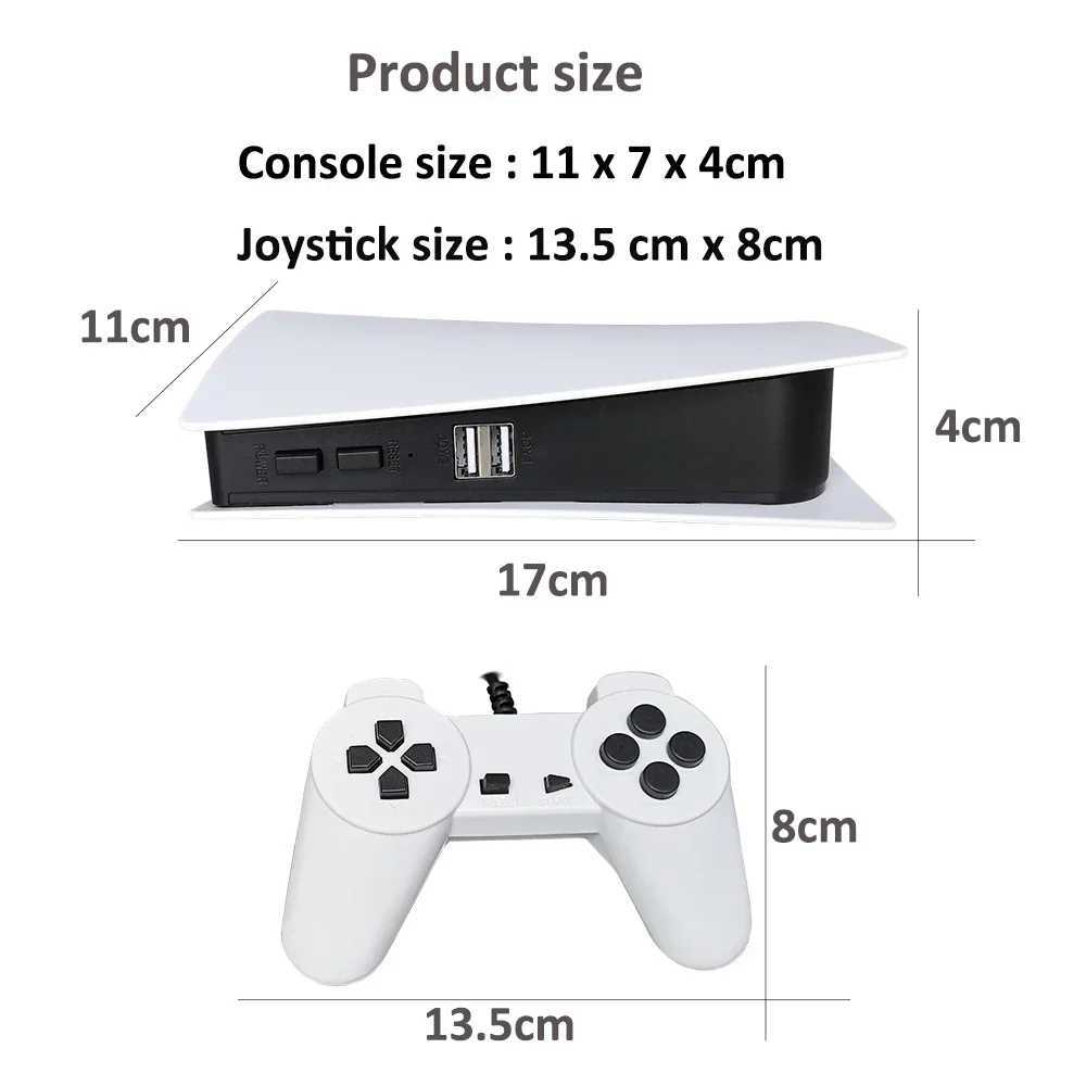 GS5 video game console mini TV handheld game console wired game board video game 300 retro games high-definition output PS1 and other two player games
