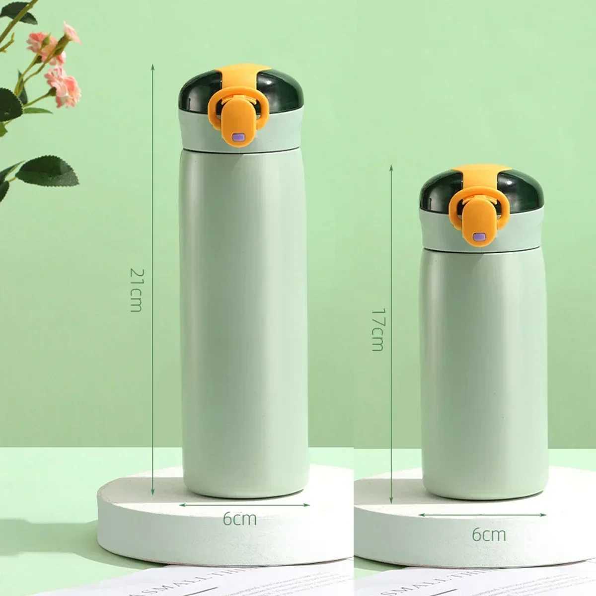 Childrens thermostat with straw stainless steel cartoon vacuum valve childrens thermostat bottled beverage Y241114