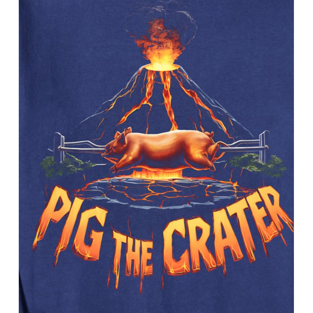 Long Sleeve Shirts for Men sweatshirt Volcano Lover Funny Pig Roast Luau Lava Eruption Graphic Sweatshirt T shirt Tee Streetwear Casual tops clothes