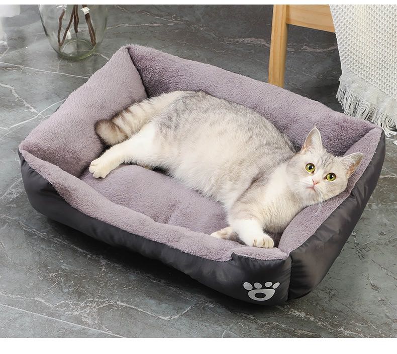 Warm Bone Pet Dogs Bed Washable House Cat Puppy Cotton Kennel Mat Soft Nest Dog Baskets Pet Products For Small Medium Large Dog