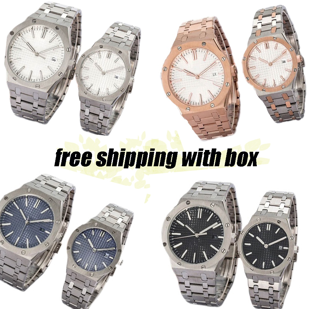 watches mechanical movement watches men watches couples women black gold silver stainless steel bracelet water resistant calendar watches 33/41mm with box