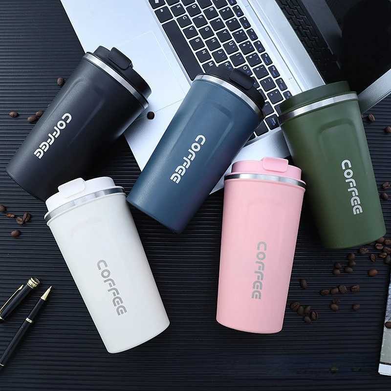 350ml/500ml stainless steel coffee cup travel heat g leakage heat g bottle tea g vacuum sheet filling cup Y241114