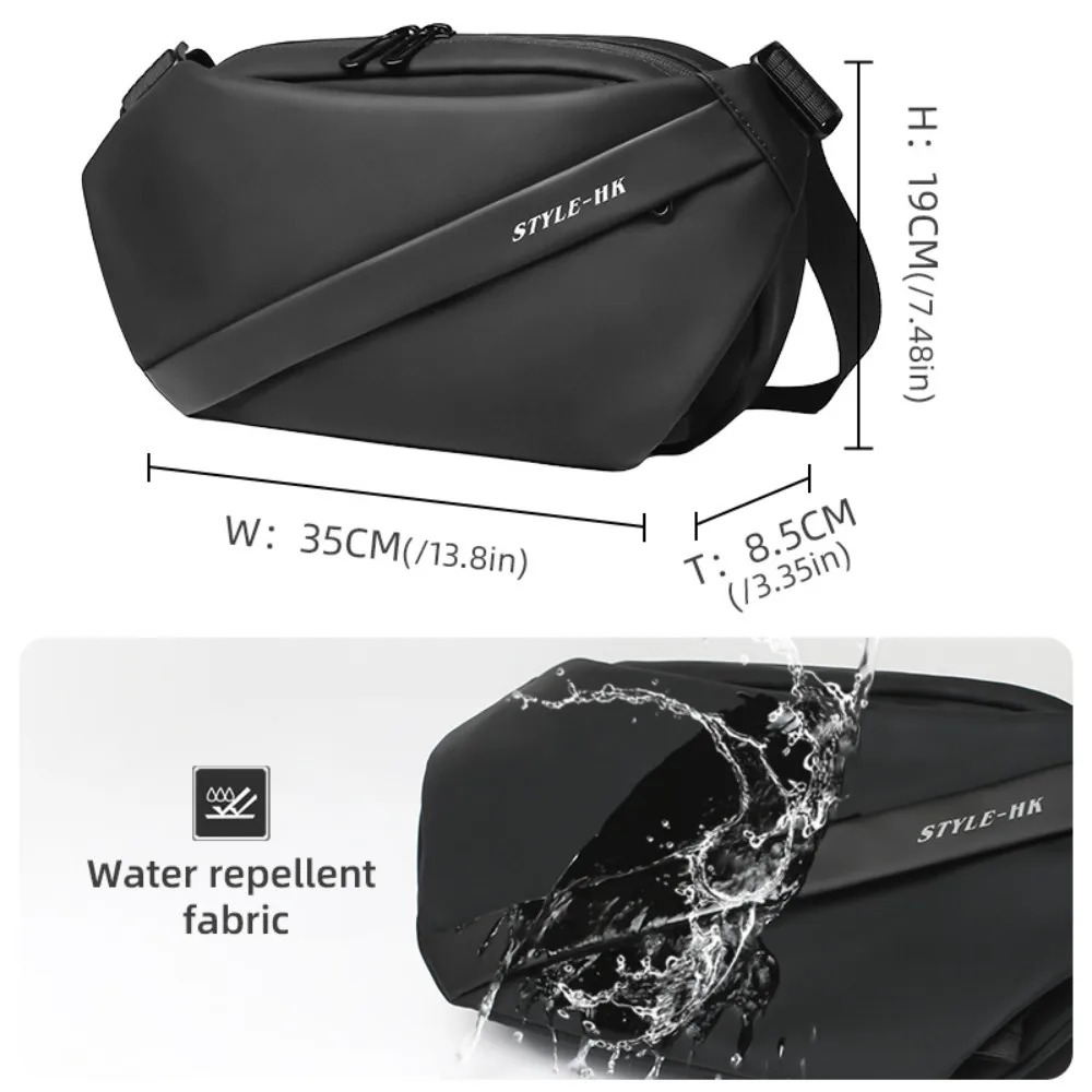 Heroic Knight Waterproof Mens Chest Bags Fashion Crossbody Bag Travel Sports Sling Pack Antitheft Male Shoulde Messenger 241111