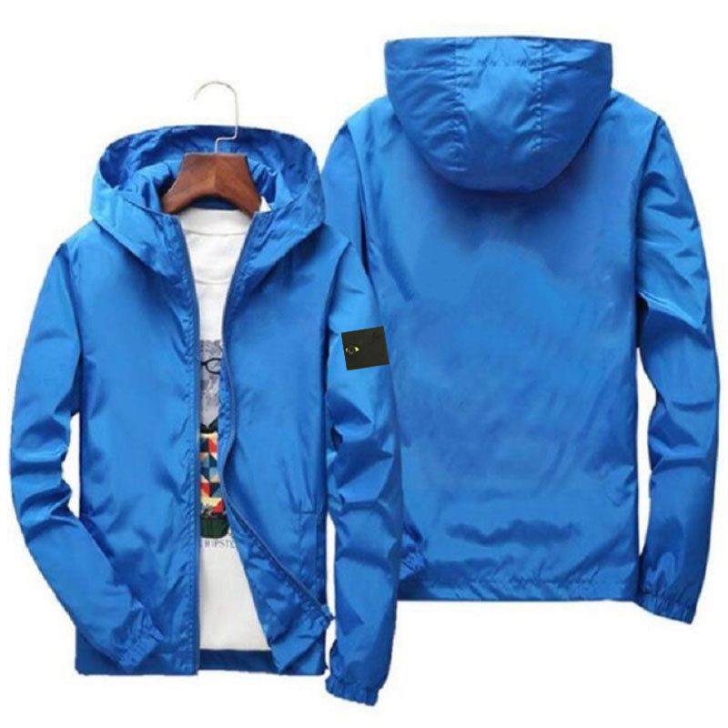 25ss TOPstoney stones jacket Men's hooded classic casual brand jacket bomber jacket spring and summer candy color fashion sun protection jacket