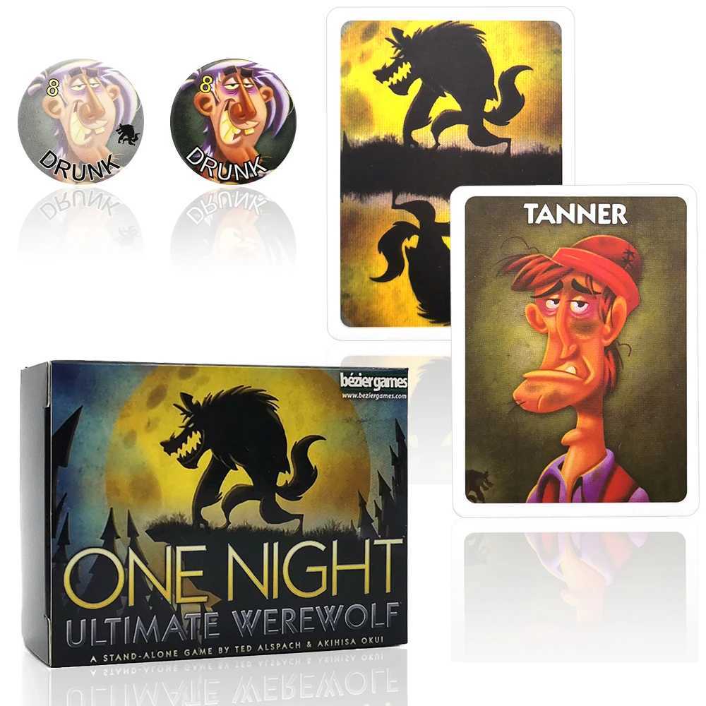 2023 Board Game One Night Ultimate Werewolf DAWn Vampire Alien Super Valian Bonus Character ParTY Family W241114