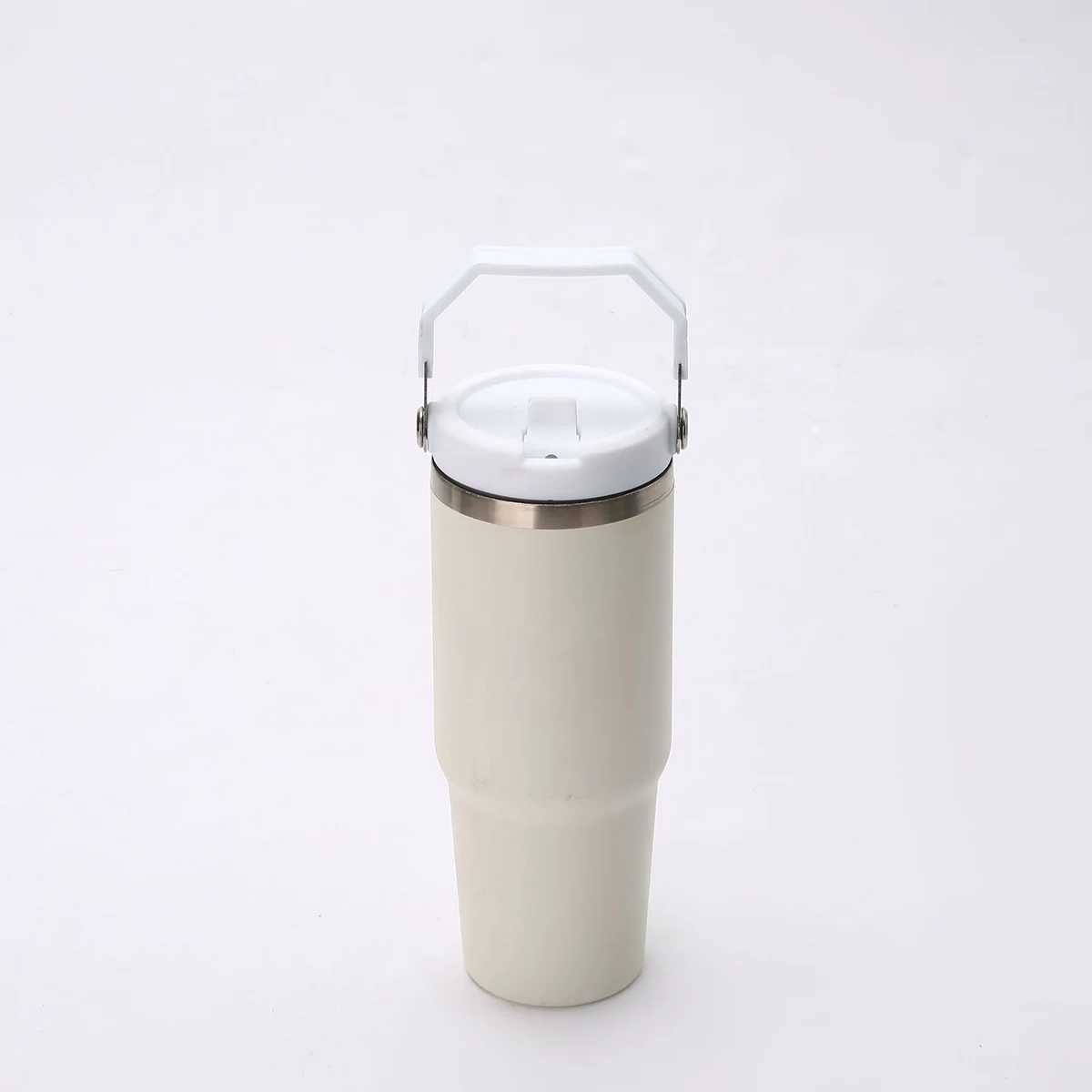 1 piece with handle and straw hat leak proof vacuum cleaner for him outside the car reusable water bottle Y241114
