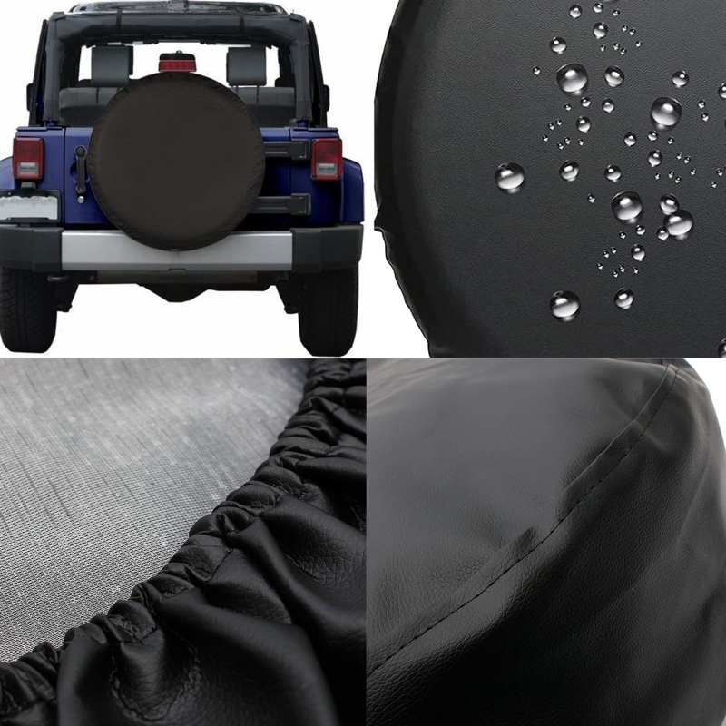 Cover Wheel Car Polyester Tire Storage Bag Universal Car SUV Spare Tire Cover Case Vehicle Tyre Accessories Dust-proof Protector smile