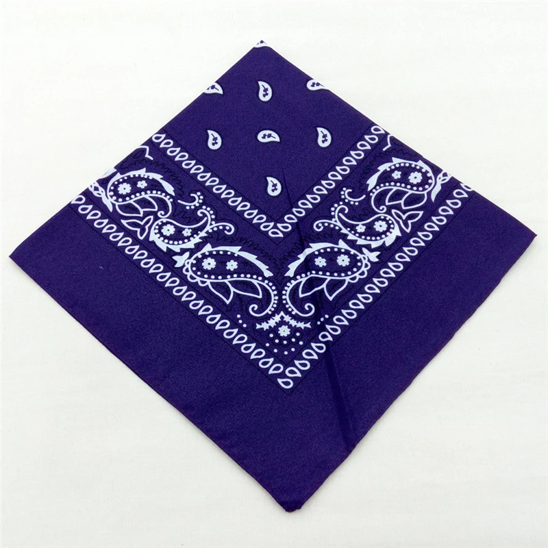 12pcs Polyester Cotton Cashew Flower Hiphop Bandanas For Women Pocket Square Head Neck Scarf Wristband Handkerchief Men 240401
