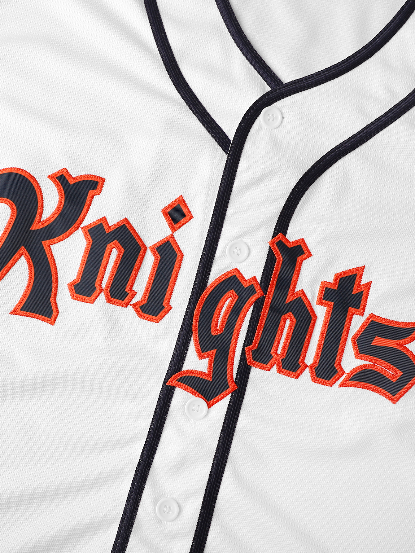 Mens Classic Baseball Jersey - Breathable Short Sleeve Shirt With 9 KNIGHTS Embroidered Letter Number Design For Training And Compeon