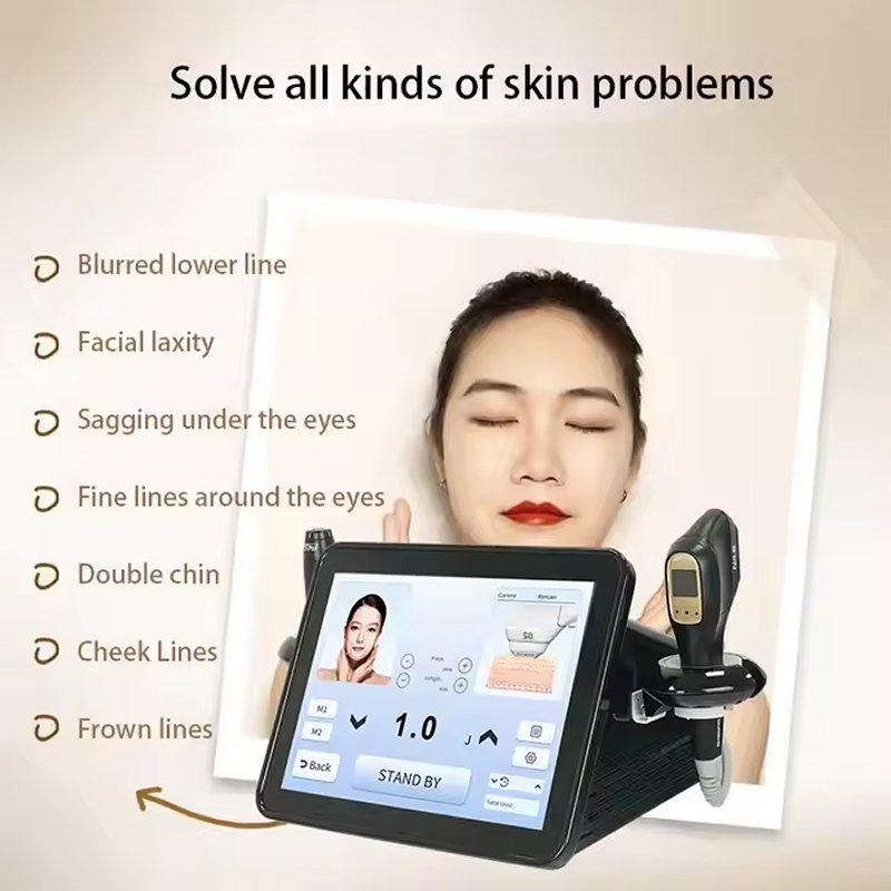 2-In-1 Smas Tightening Double Chin Hifu Portail Skin Revitalization Fat Removal Sculptures Body Machine