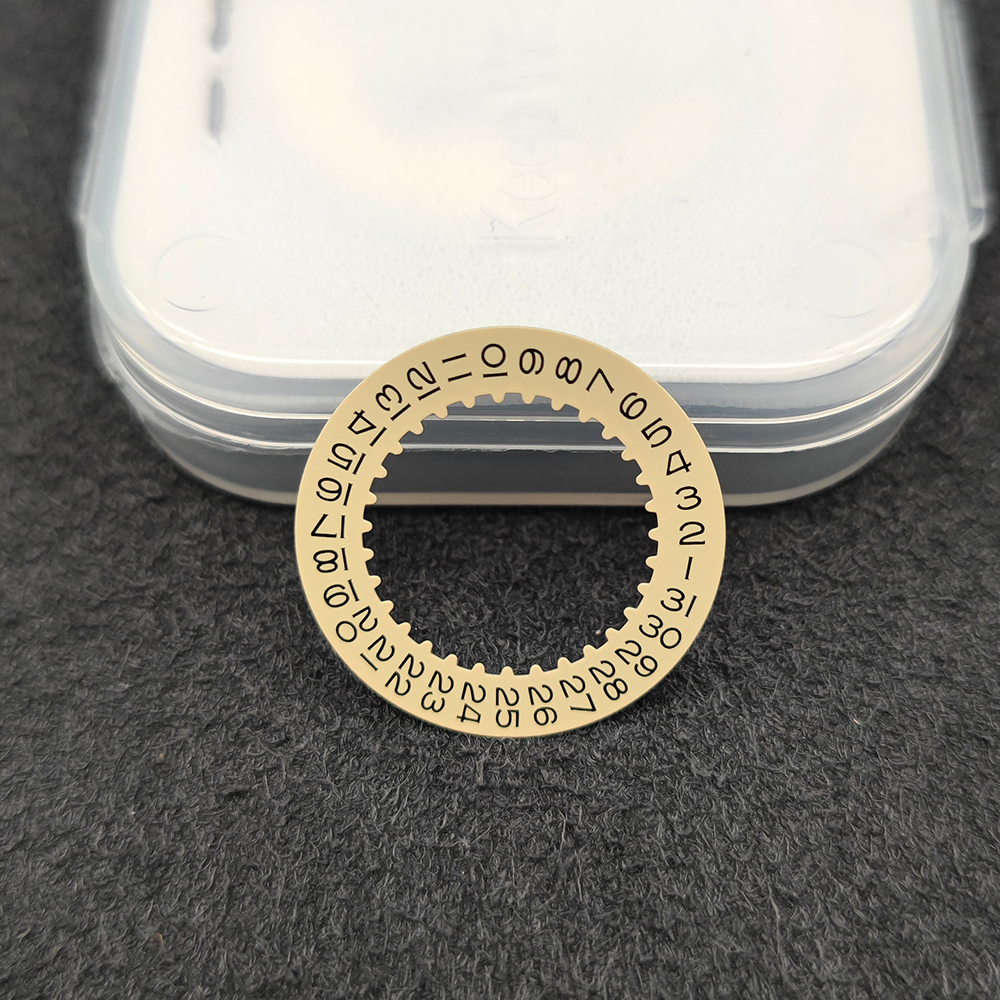 For Shanghai 3135 movement New Date at 3H calendar Mod Datewheel Disc Parts Black Red Yellow Disc 3135 Watch Movement Parts