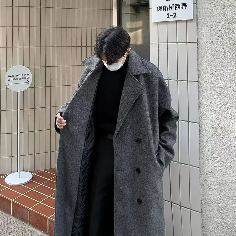 Long Mens Coats Winter Clothes for Men Coat Padding Jackets Windbreaker Men's Overcoat Parkas Korean Clothing 2024 241108