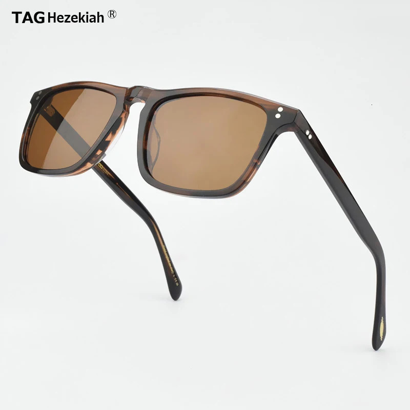 Square Retro Womens Sunglasses Fashion OV5189 Driving Transparent Acetic Acid Retro Polarized Sunglasses Mens Sunglasses 241114