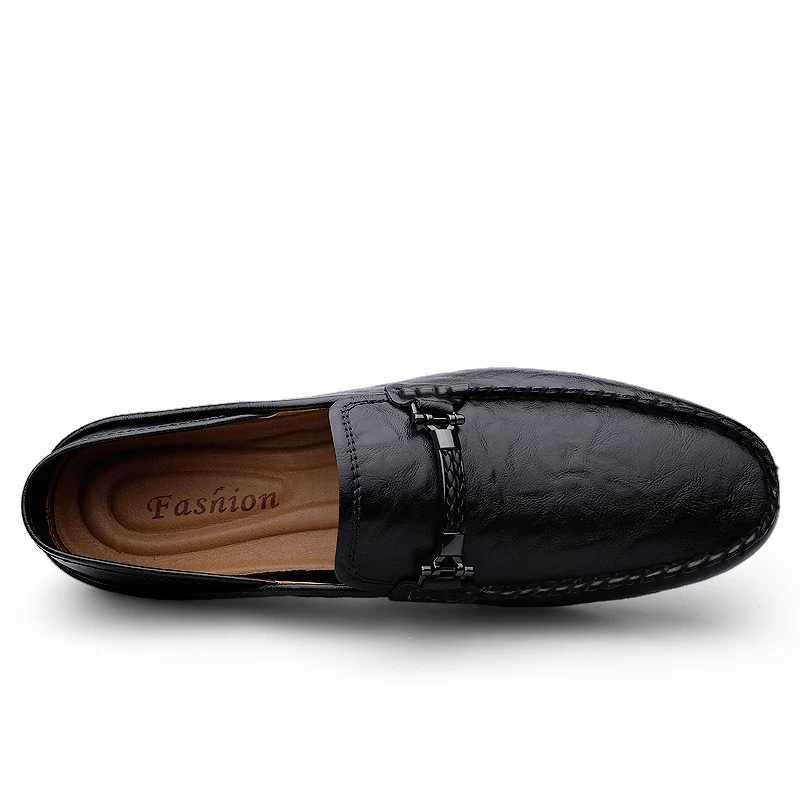 Slip Leather Casual Shoes Men Loafers Spring Summer Big Size 48 49 Mocasines Hombre LoaferXJ250118