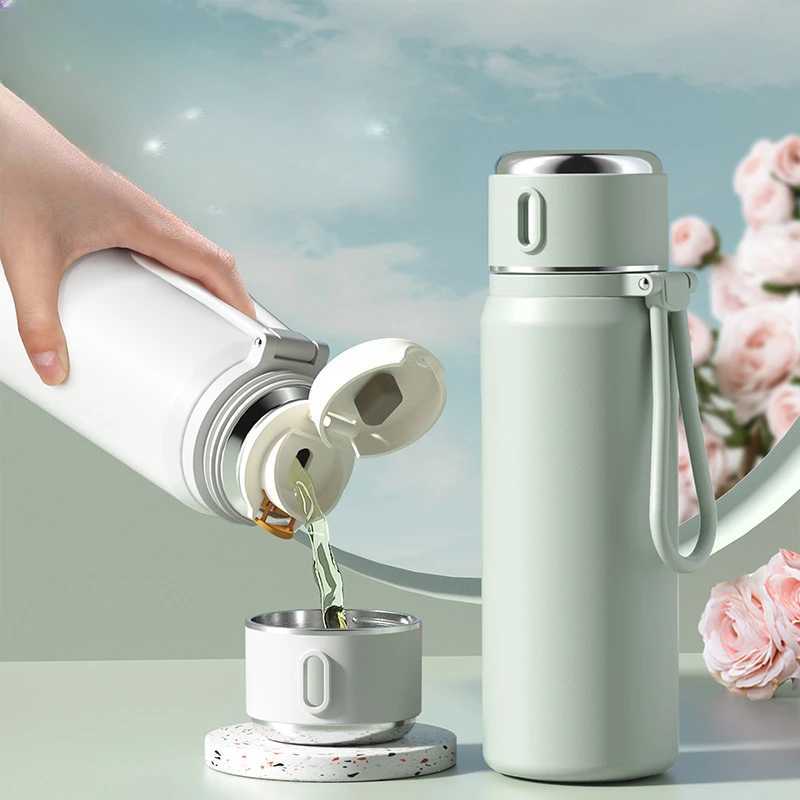 Intelligent hot cup girl high appearance Ll 316 stainless steel water cup food grade childrens school special cup Y241114