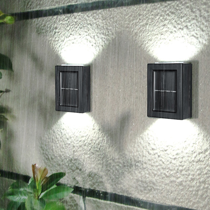 wall lights 2 LED up and down illuminated black wall lights