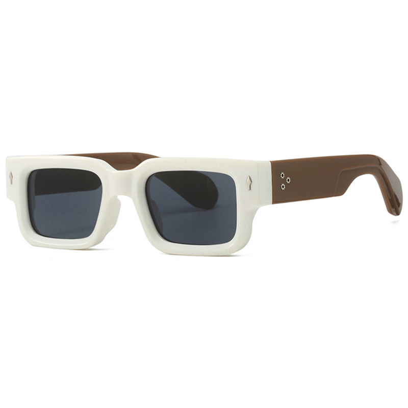 Oversized Square Sunglasses Men Women Steampunk Pilot Designer Retro Personalized Rectangle Goggles Gothic Thick Y2K Cyberpunk Futuristic Cool Guy S01