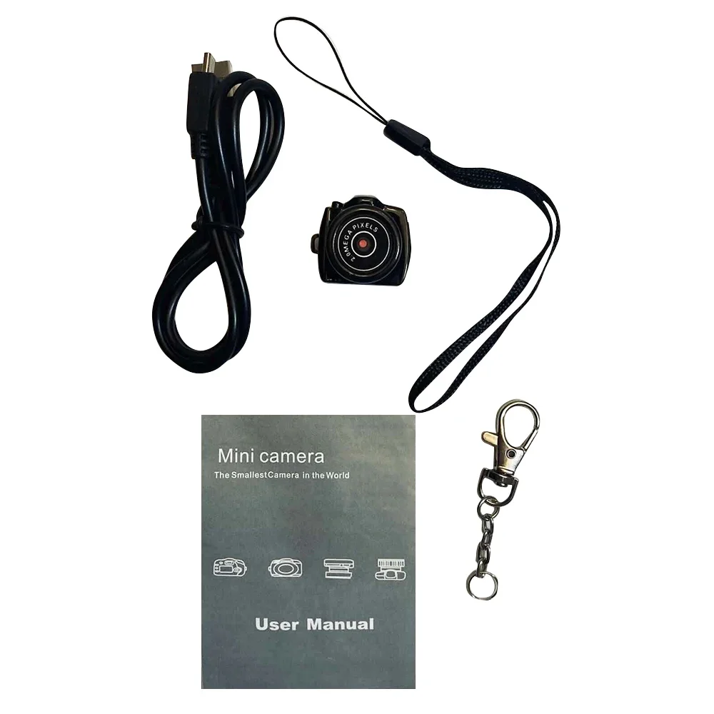 Y2000 Camcorder Small DV DVR Security Nanny Tiny Camera HD Video Audio Recorder Car Sport Micro Cam Webcam With Mic