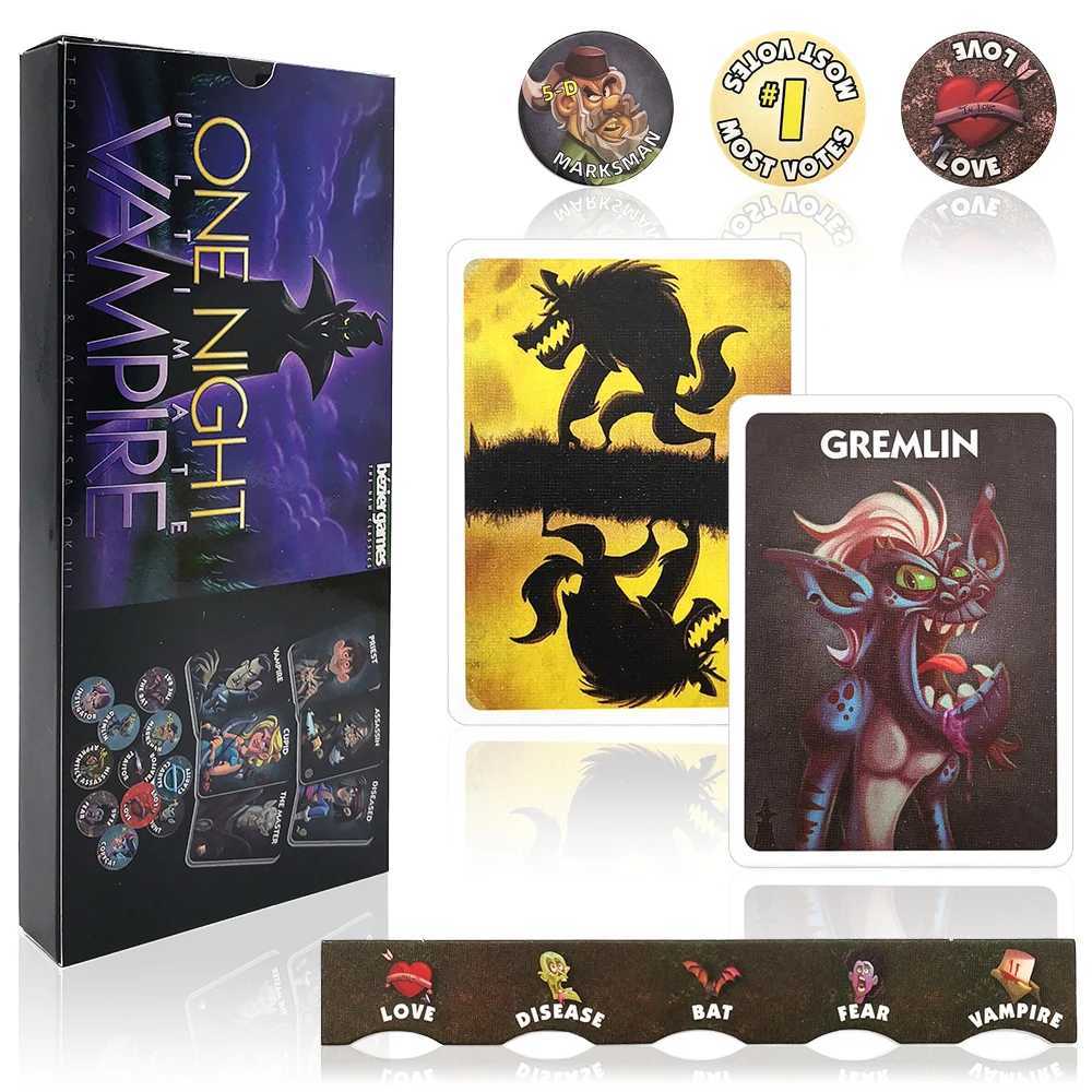 2023 Board Game One Night Ultimate Werewolf DAWn Vampire Alien Super Valian Bonus Character ParTY Family W241114