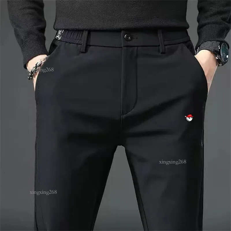 Golf Pants Mens Breathable Elastic Summer Ultrathin Straight Casual Speed Drying Mans Loose Sports Trousers 240806