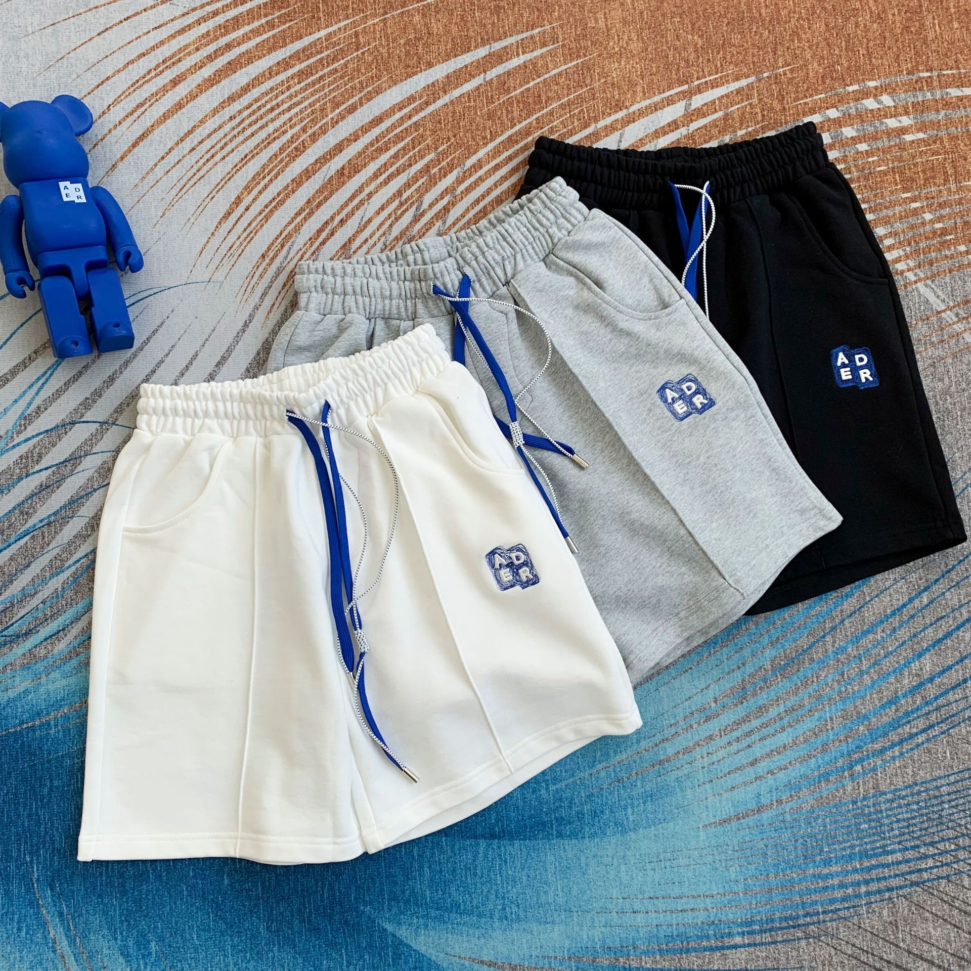 Men's Shorts Summer Oversized Ader Error Embroidered Letter Drawstring Sweatpants Men Women 1:1 Quality