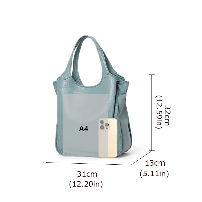 Women's Genuine Leather Shoulder Large Capacity Fashionable Tote Bag, Minimalist Design Cowhide Handbag Cotton Fabric Paisley BagVoyage