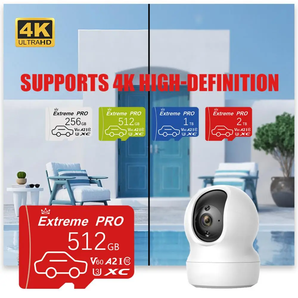 Class 10 2TB Micro TF SD Card 1TB 512GB TF Card 256GB SD/TF Memory Card 128GB A2 V30 Mini SD Card For Nintendo Switch Ps5