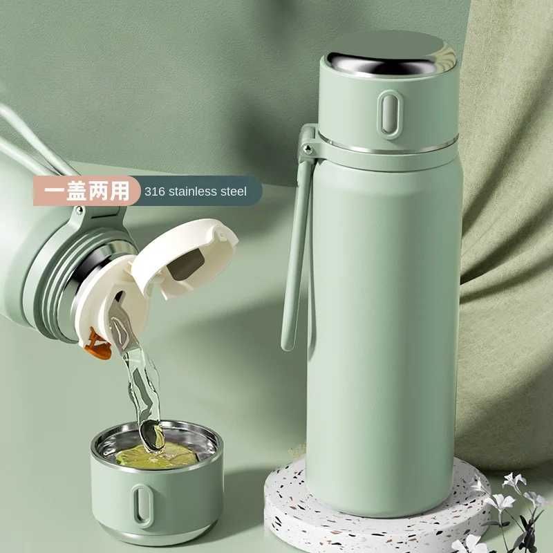 Intelligent hot cup girl high appearance Ll 316 stainless steel water cup food grade childrens school special cup Y241114