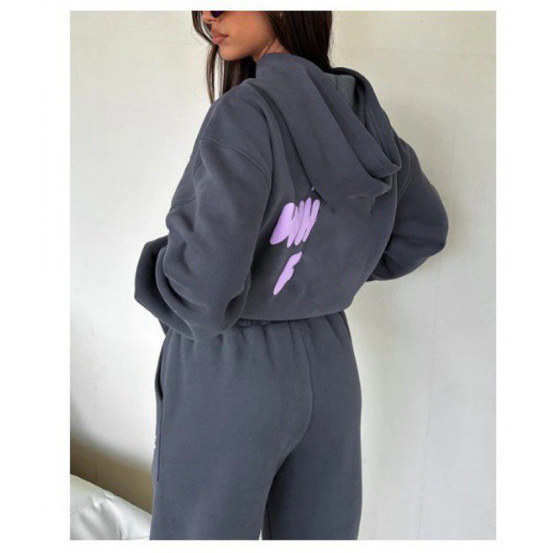 Designer Women's fox Tracksuits Letter Print Hoodie Set AutumnWinter Fashion Sports Sweatshirt Sweatpants Two Piece Set Women winters 1b