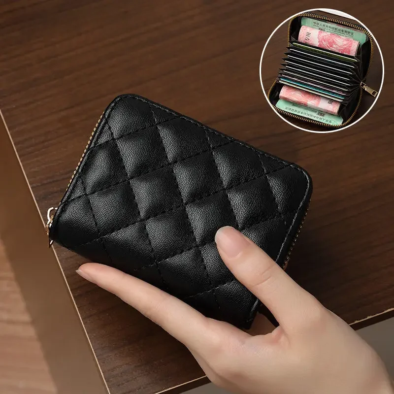 Women's Short Wallets PU Leather Female Credit Card Holder Wallet Fashion Ladies Small Zipper Wallet with Coin Purse Pouch