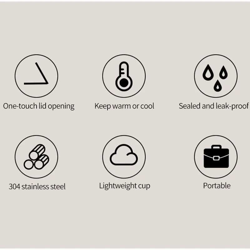 500ML hot g leak proof hot g coffee double wall 304 stainless steel coffee cup tea vacuum foil hot MOS water bottle Y241114