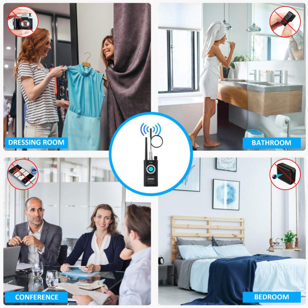 K18S Multifunction Eavesdropping Hidden Camera Detector RF Wireless Gsm Sound Signal Wiretapping GPS Tracker Cam Detector Bug