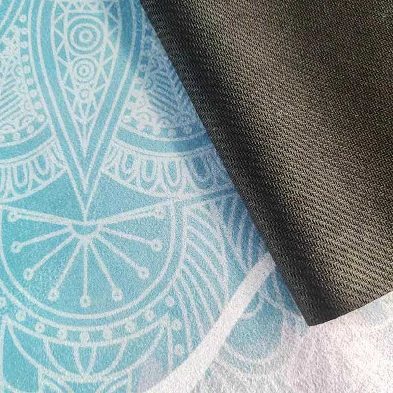 Yoga Mat Foldab Anti Slip Suede Sports Mat Natural Rubber Fitn Mat Pilates Gym Exercise PadsXJ241114