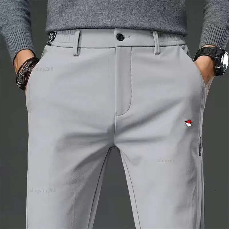 Golf Pants Mens Breathable Elastic Summer Ultrathin Straight Casual Speed Drying Mans Loose Sports Trousers 240806