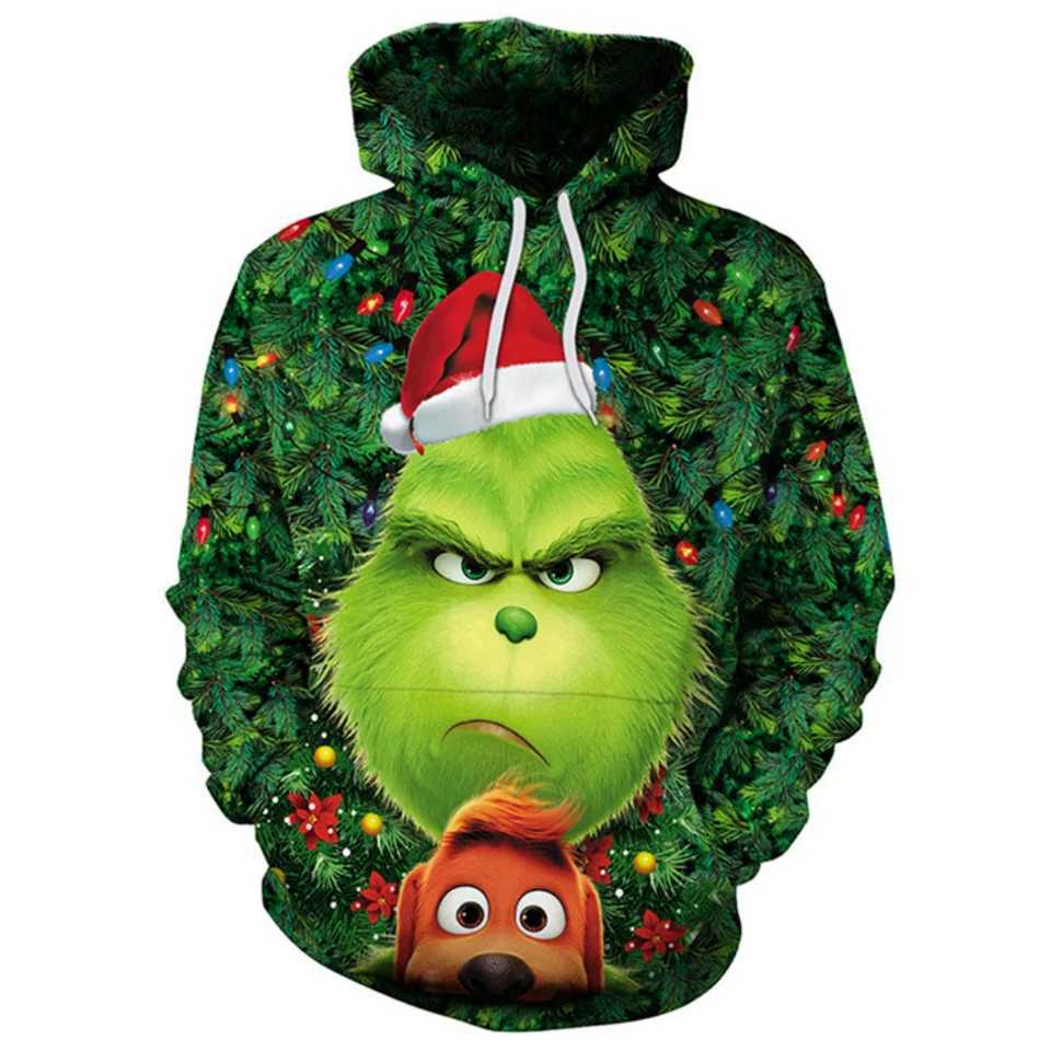 Christmas Harajuku Mens Super Dalian Hoodie Fashion 3D Printing Autumn New Sportswear Hip Hop Trend y2k Clothing Womens Pullover W241114