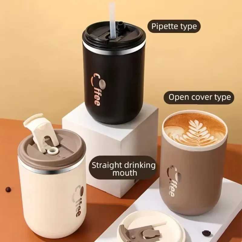 17oz portable coffee cup leak proof vacuum foil simple crazy cup travel car thermostat kitchen beverage He accessories Y241114
