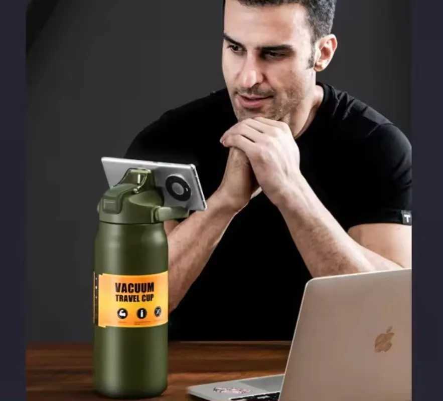 800/1500ML outdoor hot portable 304 stainless steel hot g vacuum flame hot and cold sports water bottle Y241114