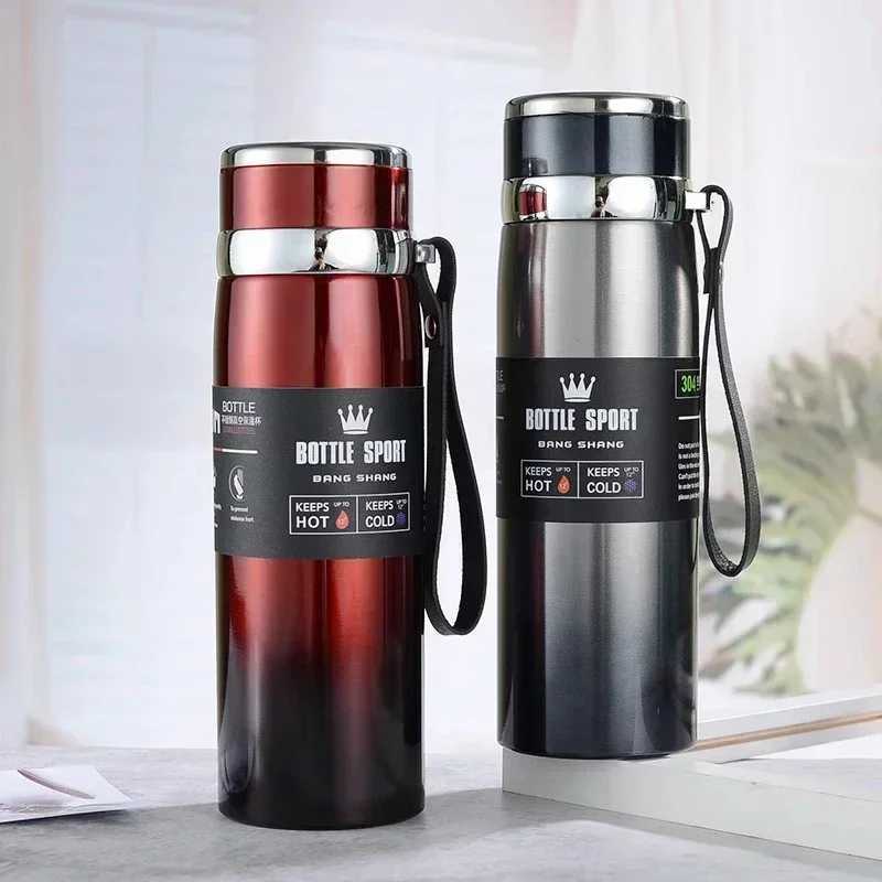 Steel hot water bottle gift hot water bottle keeps hot and cold water bottles for coffee tea vacuum flame stainless steel Y241114