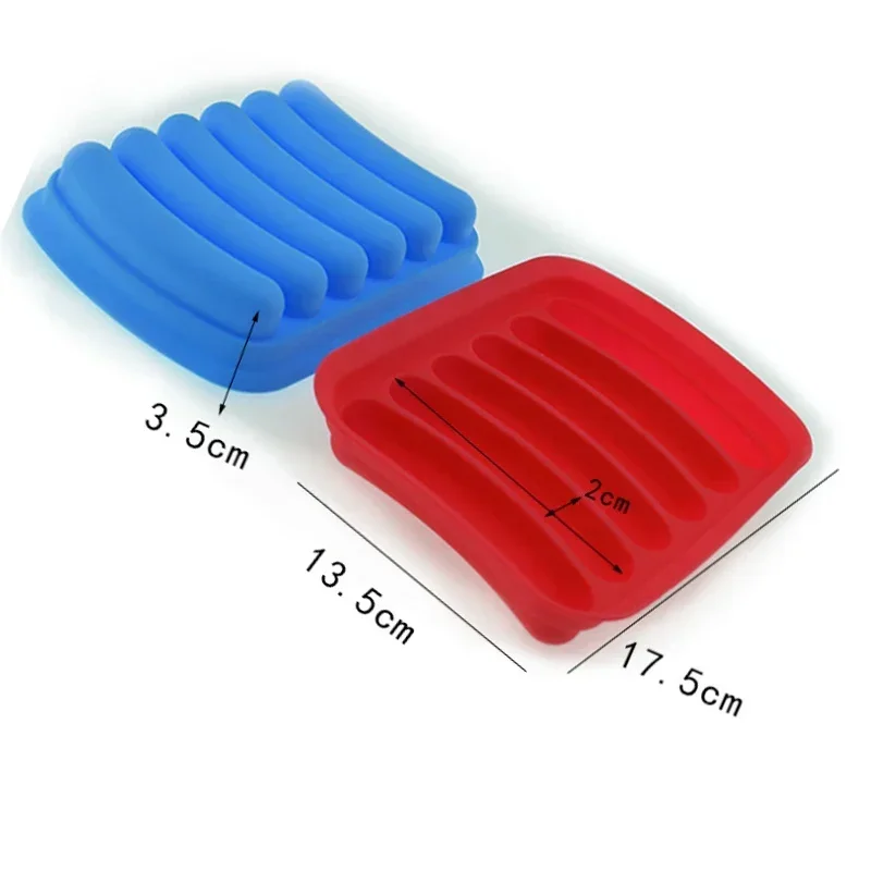 Silicone Hamburger Hot Dog Making Tray with Lid Food Grade Sausage Mold Handmade Children Food Machine Kitchen Cooking Gadgets