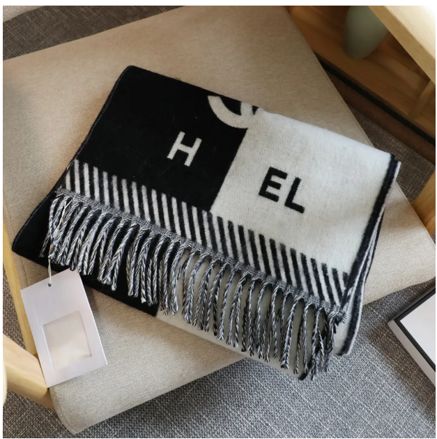 Scarf designer scarf for women Shawl Knitting Warm Fashion Trend Two Sides Pure Color Temperament Travel Gift long pashmina tassel