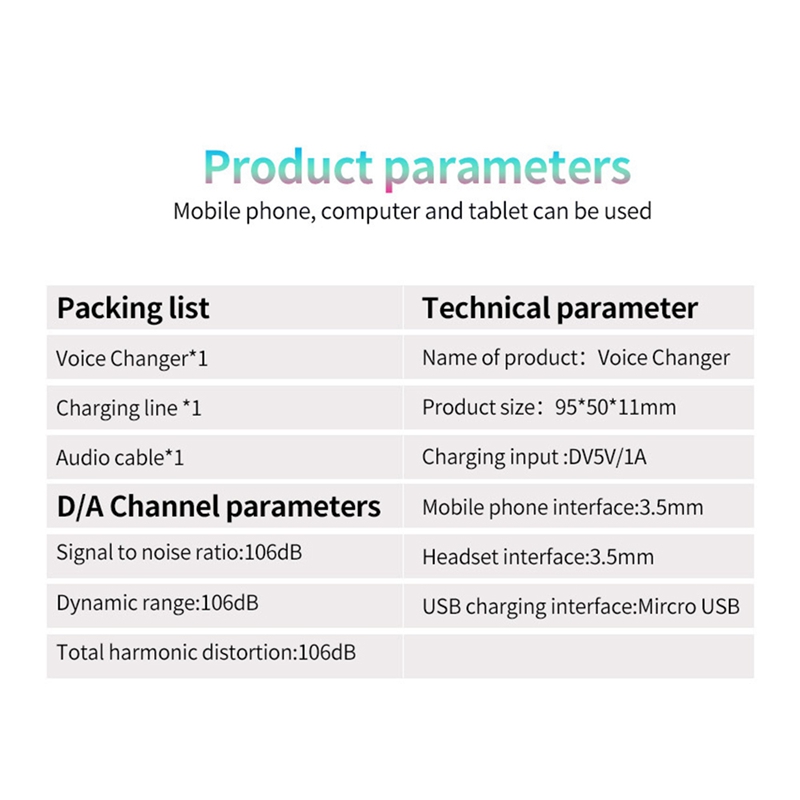 S9 Changer 12 Changing Modulator With Adjustable Voice Functions Phone Computer Sound Card Mic Tool, Easy To Use