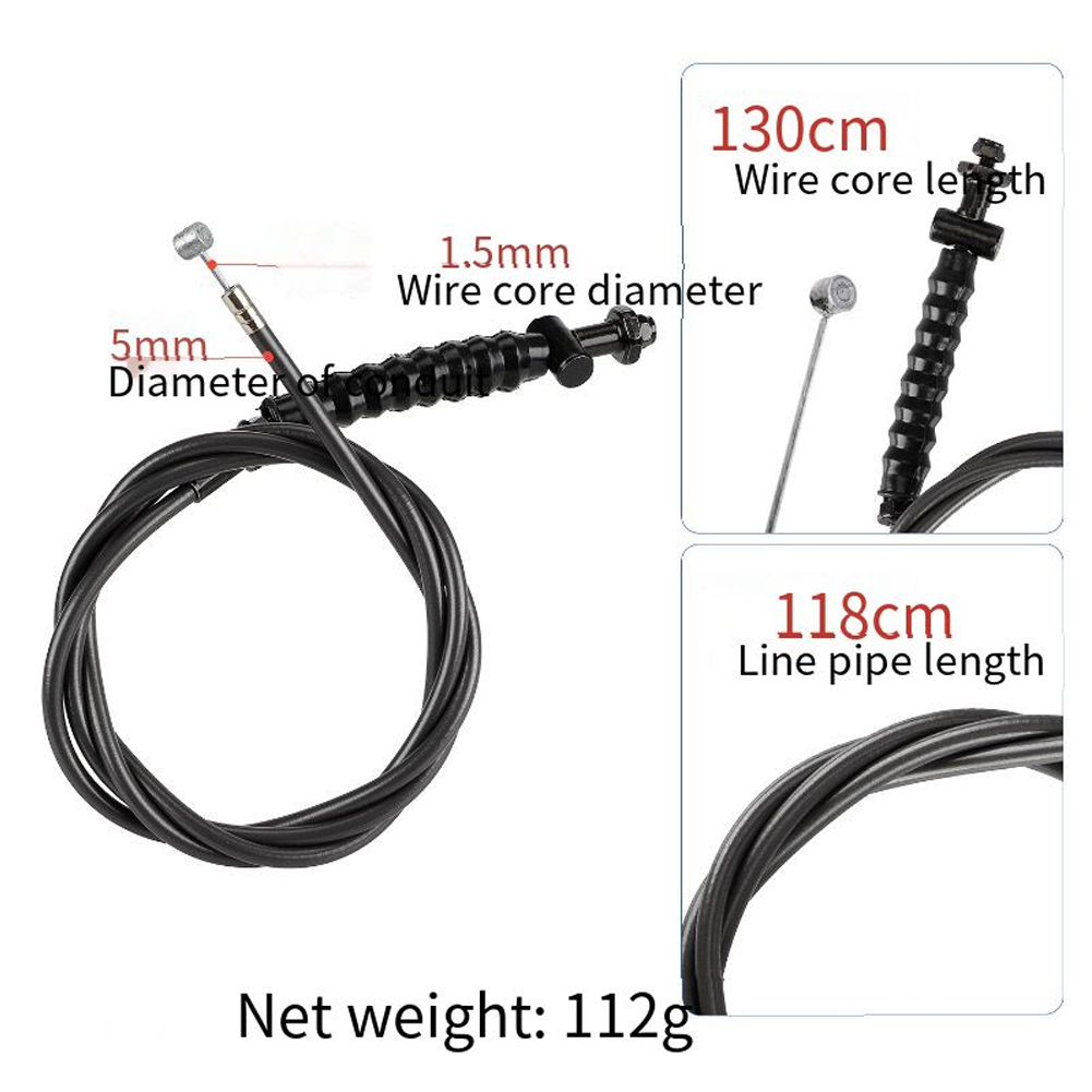Brake Line Set For-NINEBOT MAX G30 Electric Scooter Front Wheel Brake Cable E-Scooter Drum Brake Brake Cable Parts & Accessories