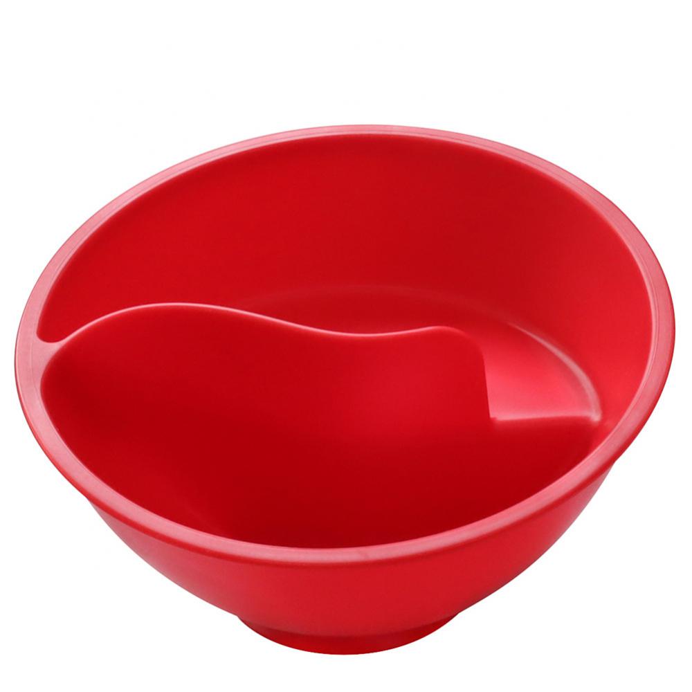And Wet Separated Oatmeal Bowl Spiral Slide Partitioned Cereal Bowl Lazy Snack Bowl BPA-free Breakfast Plates Tray Tableware
